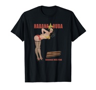 Havanas Mas Fino de Cuba Cigar Pinup T-shirt