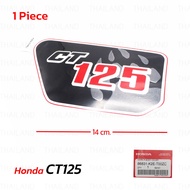 Right Side Sticker "CT125" Black Base 1 Piece For Honda CT125 CT-125 125cc Motorcycle Scooter 2020-2
