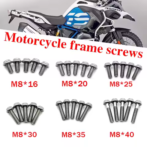 Motorcycle frame screw M8 For BMW S1000R C400 R1200GS/R1250/ADV/RT F850GS R1300GS R18 Rninet K1600GT