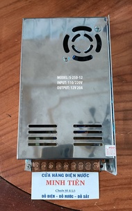Nguồn tổ ong 12V 10A 20A Power Supply 12V - 20A S-250-12 (Có quạt) cực tốt - Nguồn dùng cho Camera đ