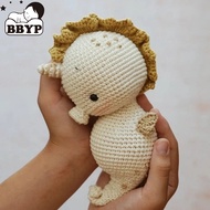 1PC Baby Nursing Cute Cartoon Crochet Sea Horse Pendant Rattle For Baby Mobile Pram Crib Essories Newborn Grasping Toys