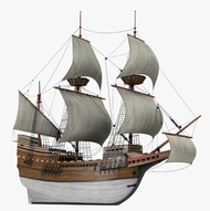 Mayflower Wooden Sailing Ship Model Kit