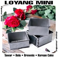 DAPURMAMI Mini Square Pan 10x10 14x14 16x16 11x8x4 16x5x4 10x5x4 Blackforest Cake Tart Roll Brownies