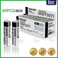 100% (ORIGINAL) MAXELL R6P AA & R03 AAA Battery (40 Pcs) JAPAN SUPER HEAVY DUTY Alkaline REMOTE CONT