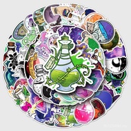 50 Sheets Magic Potion Graffiti Stickers Creative Witch Decoration Luggage Skateboard Stickers BOXD