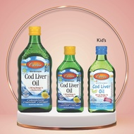Carlson Labs Wild Norwegian Liver Oil Regular / Natural Lemon Flavor 8.4 oz (250 ml) 16.9 oz (500ml)