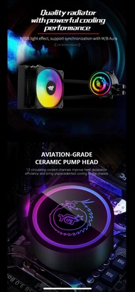 YGT LIQUID COOLER AIO Deep Frost ARGB LIGHTING SYNC (120mm&240mm)