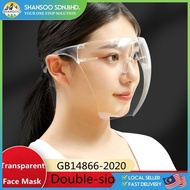 Face Shield Adult Anti Fog Transparent Face Mask Safety Face Shield Glasses Block Direct Sneeze Spray &amp; Saliva