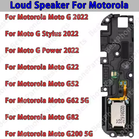 For Motorola Moto G 2022,G Stylus 2022,G Power 2022,G22 G52 G62 G82 G200 5G Bottom Loudspeaker Sound