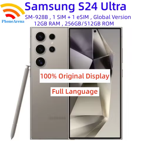 Original Samsung Galaxy S24 Ultra 5G S928B 6.8" 12GB+256GB 512GB ROM Global Version NFC S Pen Octa C