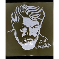 THALA AJITH KUMAR STICKER,VALIMAI POSTER STICKER, AJITH FAN, TAMIL FONT. STICKER FOR YOUR CAR LORRY 