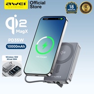 Awei MagX 10000mAh Qi2 Magnetic Wireless Powerbank 35W PD 15W Wireless Fast Charging Safety Certifie