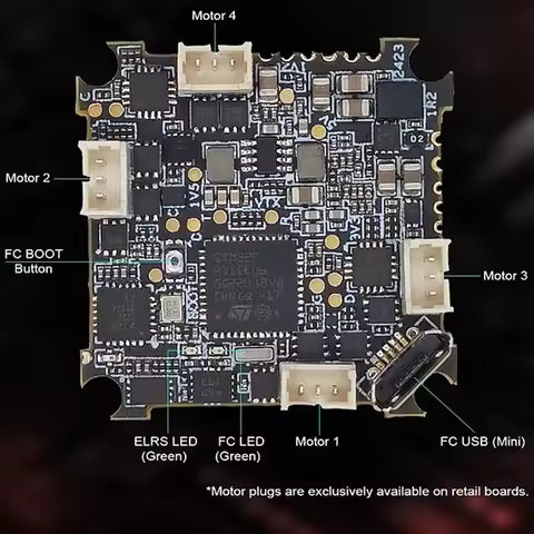 HDZero AIO5, 5.8GHz Digital Video Transmitter with 2.5V Flight Controller, Compact Design for Aerial