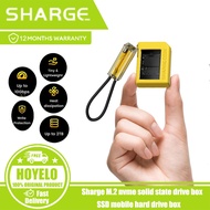 Sharge M.2 nvme solid state drive box SSD mobile hard drive box m2 external box flash drive-yellow