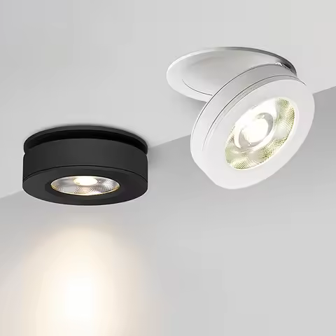 Dimmable Recessed 90ยฐ Folding COB LED Downlight 7W 9W 12W 15W LED Ceiling Spot Lights AC85-265V LED