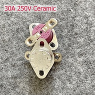 High current ceramic thermostat KSD301 KSD303 40-150 degrees M4 screw hole 30A 250V temperature control switch