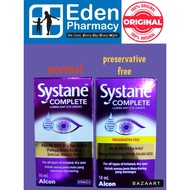 Alcon Systane Complete Lubricant Eye Drops Normal/Preservative Free ( 1 x 10ml )