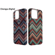 Magnetic Suction Suitable for IPhone 16promax 16pro Embossed Ethnic Style iPhone16 Phone Case Night 