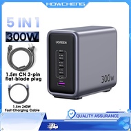 UGREEN Nexode 300W GaN Charging Station 5-Port Desktop Hub, 140W Max  Fast Charge 3 Laptops Simultan