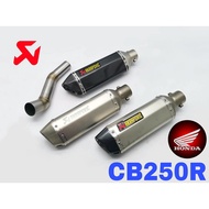 Exhaust Honda CB250R 2018 Ekzos Muffler Long Akrapovic Full System Tabung Stainless Steel CB 250R Ac