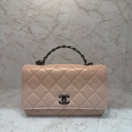 CHANEL粉色銀知HANDLE WOC晶片