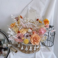 SeeYou • Bright Life系列 招財貓 不凋永生花開幕花籃