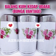 HOT 8.5" BALANG KUIH RAYA PORCELAIN BUNGA VANTAGE /BEKAS KUIH KACA CANISTER SET