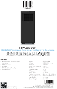 【 NEXT DAY DELIVERY GUARANTEED 】✦ MISTRAL ✦ PORTABLE AIRCON ✦ SMART FUNCTION ✦ MPAC1200R ✦ MPAC1600R ✦ MPAC1800R