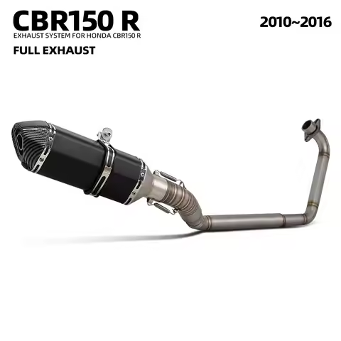 Motorcycle Escape Full System Modification Kit Exhaust Header Pipe Muffler with DB Killer for CBR150
