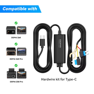 DDPAI Dashcam Hardwire Kit for 24H Parking Monitor Compatible with Z60/Z60 Pro/MINI2X/Z50 Pro/A400