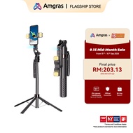 Amgras AILink Ⅳ Ultra Face Tracking Gimbal stabilizer tripod selfie stick 1900mm stretchable 360°rot