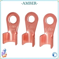 AMBER 10pcs/pack OT Cable Connector Kit, OT Type Copper OT Wire Nose Terminal Crimp, Durable 10A-80A