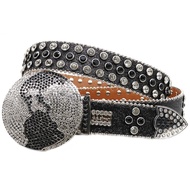 Cross-Border Diamond-Inlaid Belt Men Rhinestone Belt Belt Women Inlaid Earth Buckle Full Diamond Bel