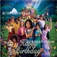 Background Cloth Decoration Party Birthday Plug-In Balloon Decoration Cake Encanto Magic Size Suppli