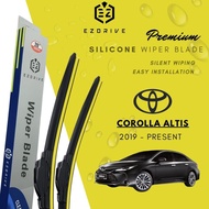 EZDRIVE Premium Silicone Soft Wiper Blade for car model Toyota Corolla Altis 2013 2018 2024