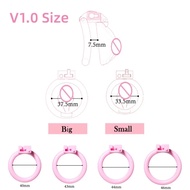 〖MPELPFTE〗V1/V2/V3 Sissy Pink Chastity Cage Fake Female  Chastity Belt Anti-Cheating  Cage Fetish  Sex Toys for Men Sex Shop