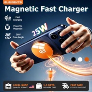 25W Wireless Fast Charging Charger Ultra-Thin Aluminum Alloy Magnetic Cable Mobile Portable Wireless