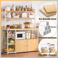 Kitchen storage shelf floor multi-layer cabinet storage cabinet multi function cupboard cupboard shelf microwave oven rack