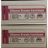 Envelope 4.5”X9.5” Brown (500’s)