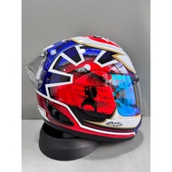Rrr5 Blue Ribbon Knife Guard Full Helmet Motorcycle Safety Helmet for Men and Women, Four Seasons Un