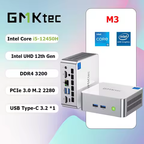 GMKtec M3 Intel Core i5-12450H Gaming Mini PC 8-core 12-thread 16/32GB DDR4 512GB/1TB SSD Computer P