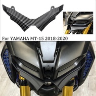 สำหรับ Yamaha MT15 MT-15 2018-2021ปีกด้านหน้านิวเมติก Fairing ปลายปีกป้องกันฝาครอบคาร์บอนไฟเบอร์