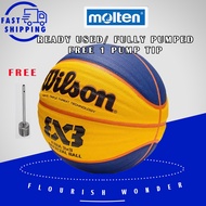 3v3 basketball ball PU basketball Official Match game Standard Size 6 and 7 And Weight Wilson / Molt