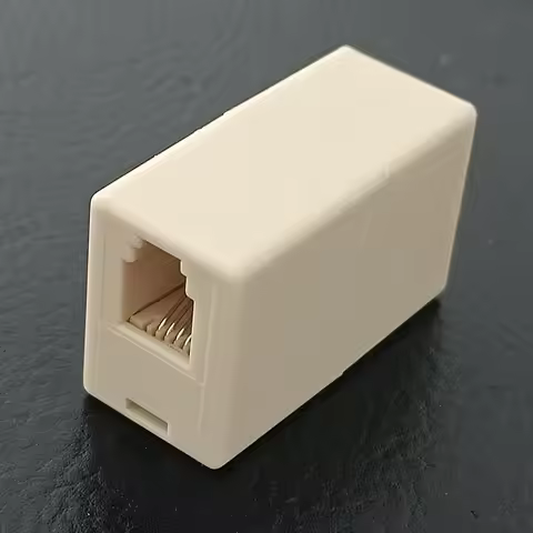 0.75mm RJ9 RJ10 4P4C Female Gender Changer Straight Through 1-1 Telephone Handset Cable's Modular Pl