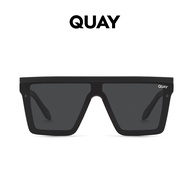 QUAY AUSTRALIA HINDSIGHT black/smoke shield sunglasses