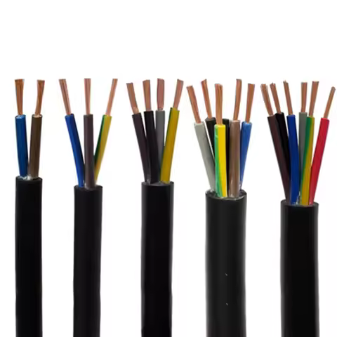 H05RN-F Rubber Cable 2/3/4/5/6 Core Flexible Power Wire 1m 2m 3m 5m Oil-Resistant Weatherproof Exten