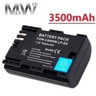 Upgrade 3500mAh LP-E6 LPE6 LP E6 E6N Battery + LED Dual Charger For Canon EOS 5DS R 5D Mark II 5D Mark III 6D 7D 70D 80D Camera