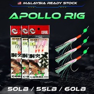 【MR.T】 Apollo Fishing Sabiki Rigs With Barb Noctilucent Light Fish Hooks, Sabiki Luminous Fishing Fl