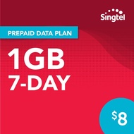 SingTel 1GB 7days prepaid mobile phone Data online Topup