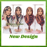 {RasaSayang} Tudung Bawal Premium Cotton Corak Harimau Bidang 45/90x90cm (New Design)